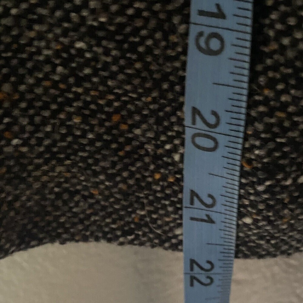Piazza Sempione Black Wool Tweed Blazer Jacket Sz 44 US 8 Made In Italy 3 Button - Picture 11 of 13